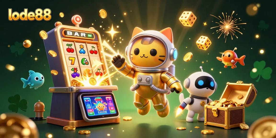 Play lode88 to discover thrilling jackpot wins with a dynamic 3D casino space adventure.