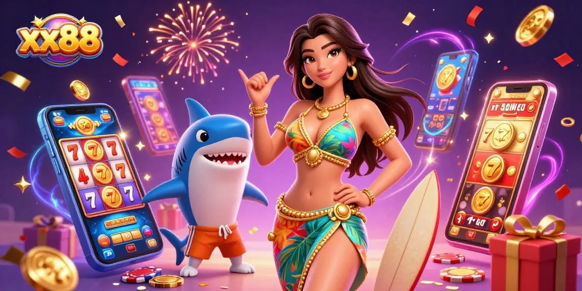 Engage with exciting jackpot games and casino adventures at xx88 with vibrant characters.