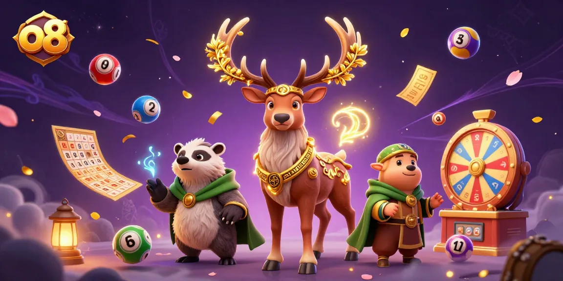 Experience the thrill of gaming at o8, showcasing vibrant casino elements and enchanting characters.