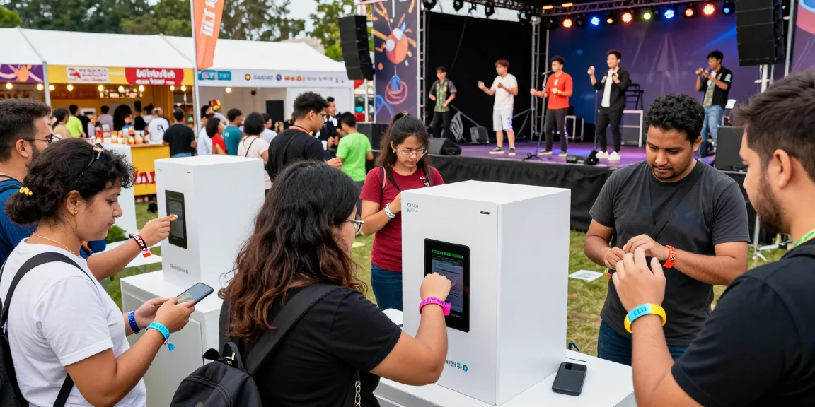 Pulseras digitales para eventos enhancing access control and attendee engagement at a vibrant festival