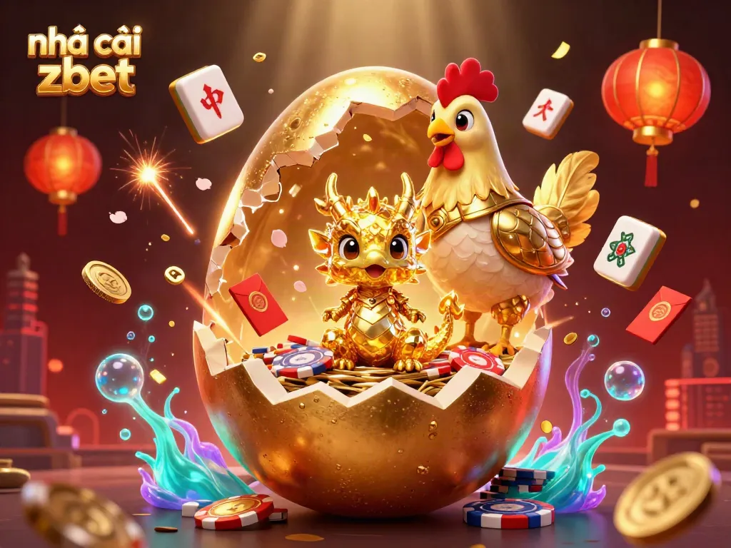 Engage in exciting gaming adventures with nhà cái zbet featuring dragons and poker elements in a vibrant casino scene.