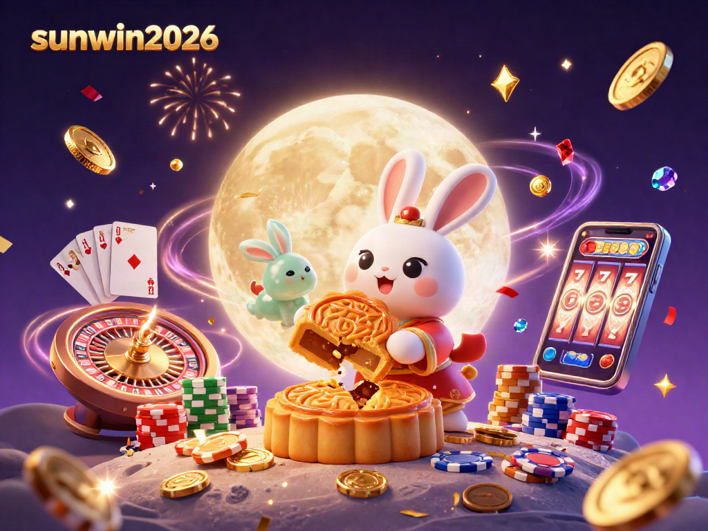 Spin to win at sunwin2026 with dazzling poker chips and golden mooncakes!