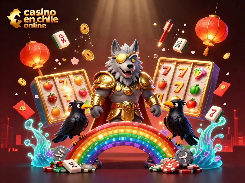 Juega en el casino en Chile online con la animación de personajes y símbolos de juego.