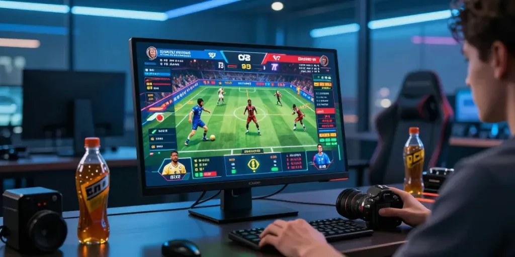 Experience intense gaming and sports betting at https://man88.hair/, featuring a player immersed in action.