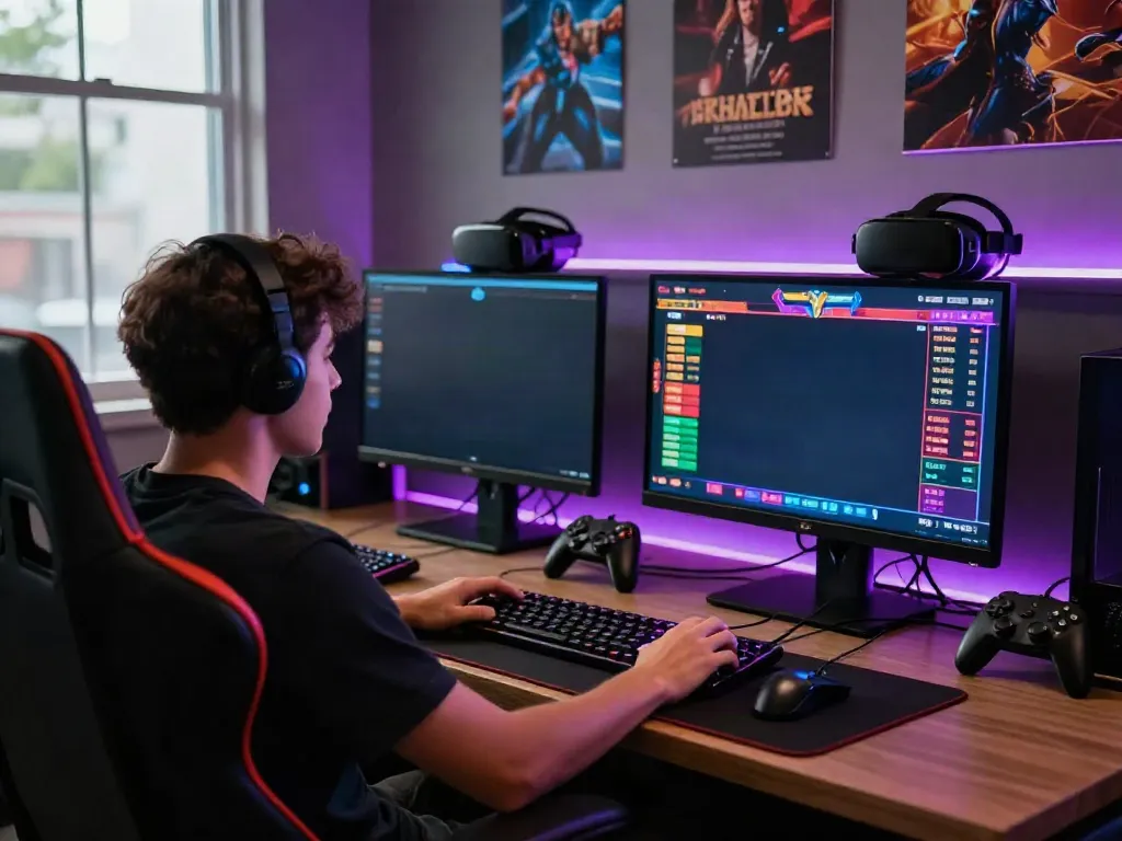 Immersive online gaming environment at https://fc88v1.com/ featuring a player engaged in a live casino game.