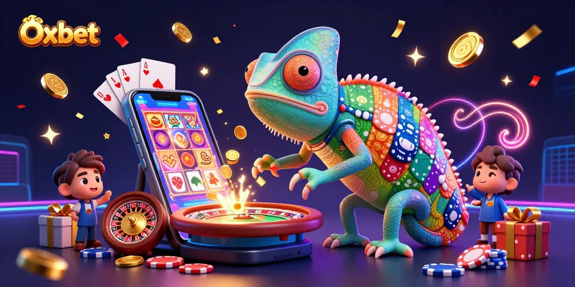 Engage in exciting games at Oxbet with dynamic chameleon casino scenes and vibrant gaming visuals.