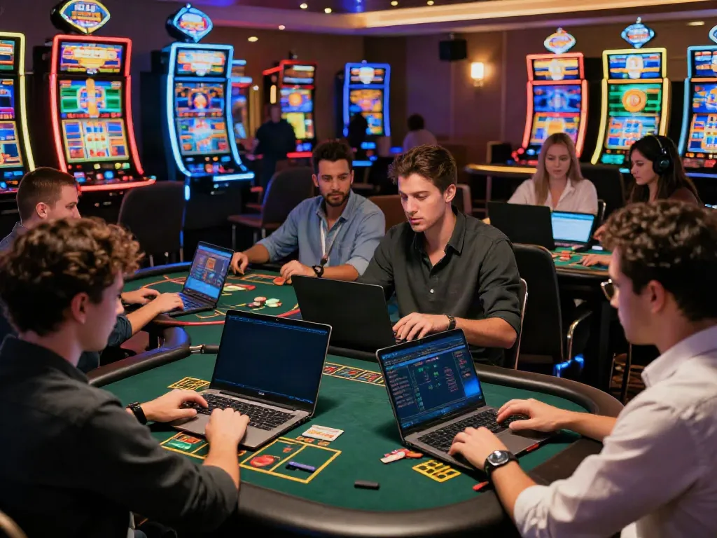 Exciting online gambling experience at uk88 with diverse players engaged in betting activities.
