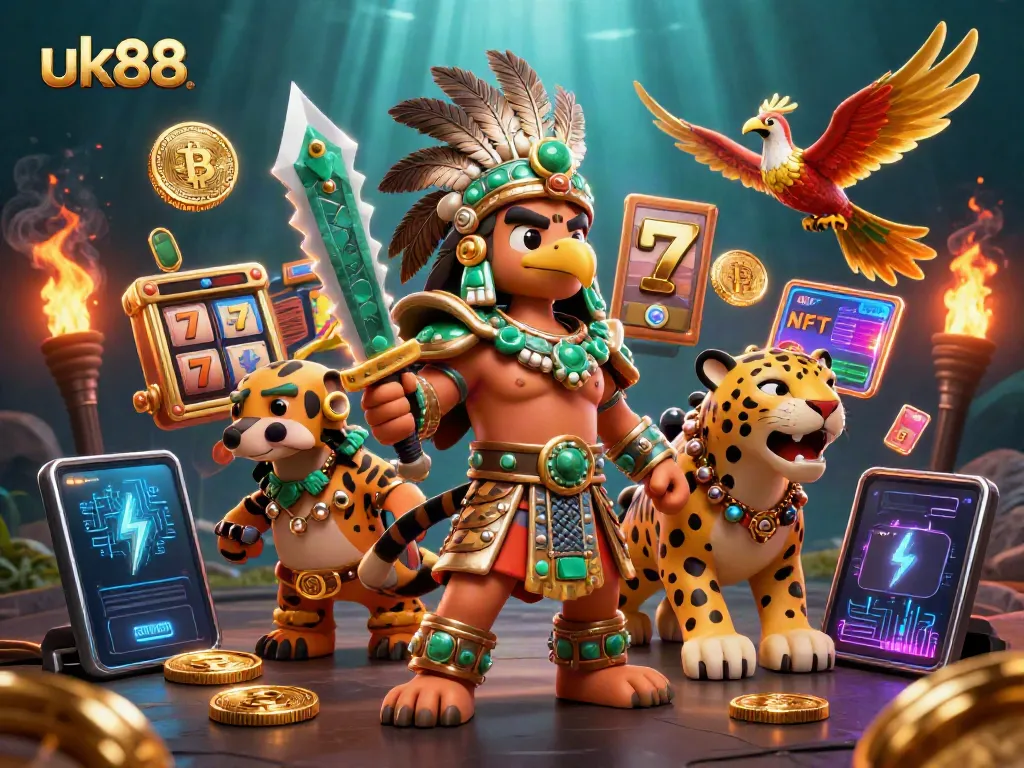 Experience thrilling jackpots and gaming at uk88 with vibrant 3D casino elements.