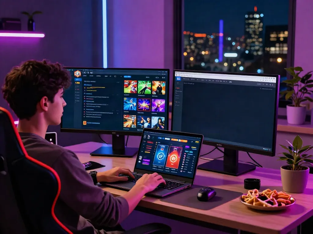 Engaging online gaming experience on https://nbet.group/ with vibrant interface and cozy setup.