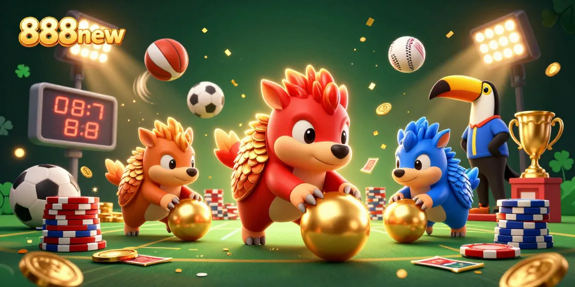 Join the thrilling world of 888new as rival pangolins compete in an exciting gambling showdown!